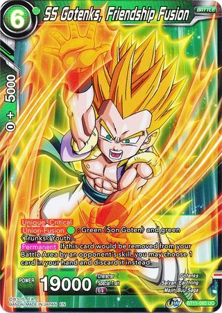 SS Gotenks, Friendship Fusion - BT11-080 - Foil Uncommon UW Series 2: Vermilion Bloodline Foil Singles PRE-RELEASE