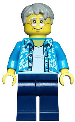 SH12 Beachgoer Abuelo Hawaii Lego Mini Figura