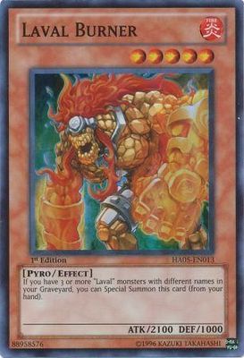 Laval Burner - HA05-EN013 - Super Rare 1st Edition Hidden Arsenal 5 1st Edition Singles