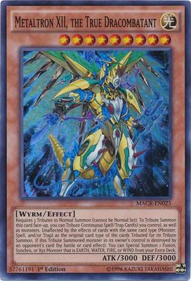 Metaltron XII, the True Dracombatant - MACR-EN025 - Super Rare 1st Edition Maximum Crisis 1st Edition Singles