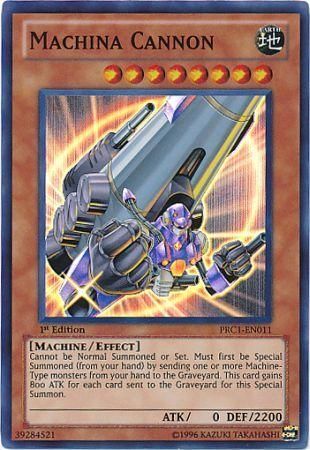 Machina Cannon - PRC1-EN011 - Super Rare 1st Edition Yu-Gi-Oh! Promo Cards