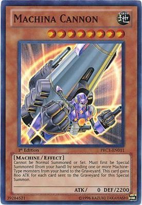 Machina Cannon - PRC1-EN011 - Super Rare 1st Edition Yu-Gi-Oh! Promo Cards