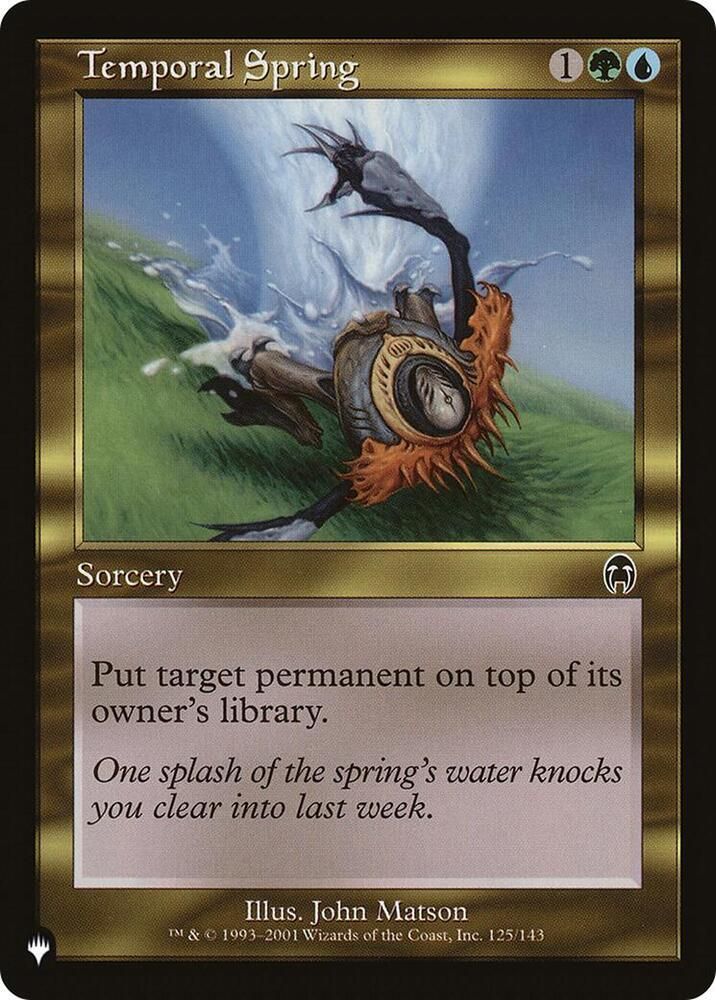 Temporal Spring - The List Reprints (LIST) The List Reprints