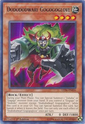Dodododwarf Gogogoglove - LED6-EN036 - Rare 1st Edition Legendary Duelists: Magical Hero 1st Edition Singles (espanol)
