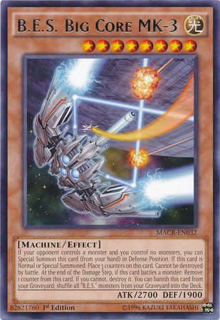 B.E.S. Big Core MK-3 - MACR-EN032 - Rare 1st Edition Maximum Crisis 1st Edition Singles (espanol)