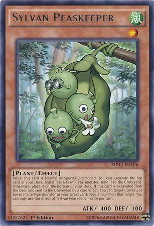 Sylvan Peaskeeper - MP14-EN196 - Rare 1st Edition Yu-Gi-Oh! 2014 Mega-Tins Singles
