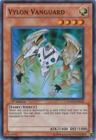 Vylon Vanguard - HA05-EN016 - Super Rare 1st Edition Hidden Arsenal 5 1st Edition Singles