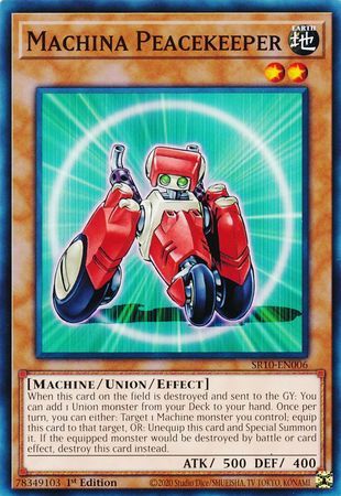 Machina Peacekeeper - SR10-EN006 - Common 1st Edition Structure Deck: Mechanized Madness 1st Edition Singles