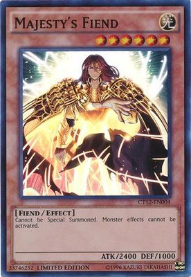 Majesty&#39;s Fiend - CT12-EN004 - Super Rare Limited Edition Yu-Gi-Oh! Promo Cards