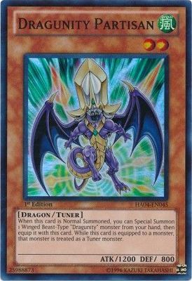 Dragunity Partisan - HA04-EN045 - Super Rare 1st Edition Hidden Arsenal 4: Trishula&#39;s Triumph [HA04] 1st Edition Singles