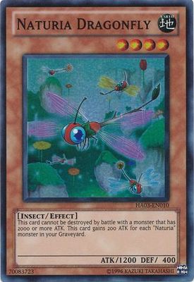 Naturia Dragonfly - HA03-EN010 - Super Rare Unlimited Hidden Arsenal 3 [HA03] Unlimited Singles