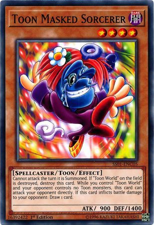 Toon Masked Sorcerer - SS01-ENC05 - Common 1st Edition Speed Duel Starter Decks: Destiny Masters Singles