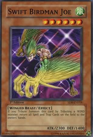 Swift Birdman Joe - SD8-EN016 - Common 1st Edition Structure Deck: Lord of the Storm [SD8] 1st Edition Singles