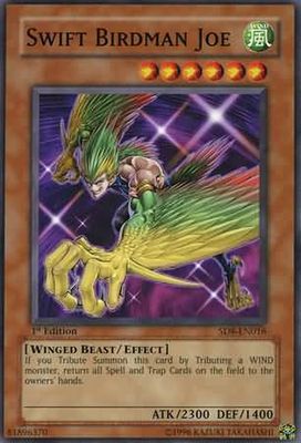 Swift Birdman Joe - SD8-EN016 - Common 1st Edition Structure Deck: Lord of the Storm [SD8] 1st Edition Singles