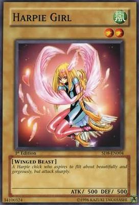 Harpie Girl - SD8-EN004 - Common 1st Edition Structure Deck: Lord of the Storm [SD8] 1st Edition Singles