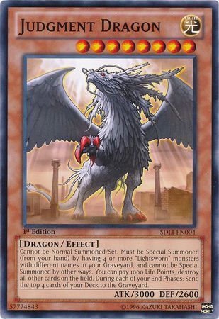 Judgment Dragon - SDLI-EN004 - Common 1st Edition Structure Deck: Realm of Light 1st Edition Singles