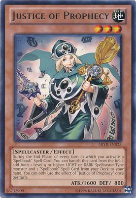 Justice of Prophecy - ABYR-EN023 - Rare Unlimited Abyss Rising Unlimited Singles