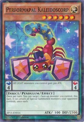 Performapal Kaleidoscorp - SP15-EN016 - Shatterfoil Rare 1st Edition Star Pack ARC-V Singles