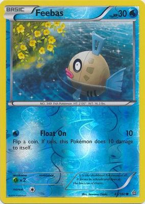 Feebas - 43/160 - Common - Reverse Holo XY: Primal Clash Reverse Holo Singles