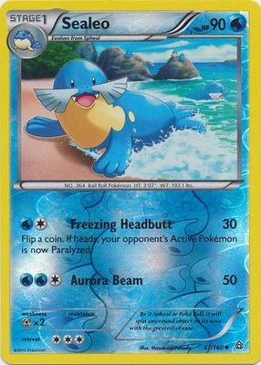 Sealeo - 47/160 - Uncommon - Reverse Holo XY: Primal Clash Reverse Holo Singles