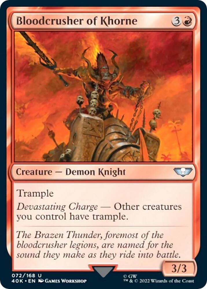 Bloodcrusher of Khorne 072/168 - Universes Beyond: Warhammer 40,000 (40K)