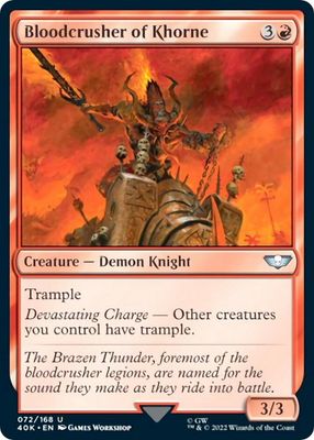 Bloodcrusher of Khorne 072/168 - Universes Beyond: Warhammer 40,000 (40K)