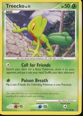 Treecko - 79/100 - Common Diamond &amp; Pearl: Stormfront Singles
