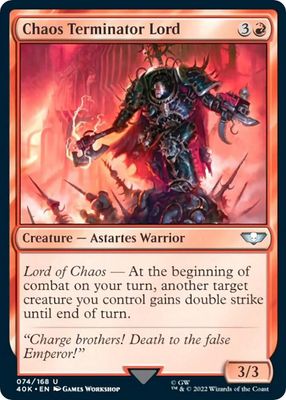 Chaos Terminator Lord 074/168 - Universes Beyond: Warhammer 40,000 (40K)