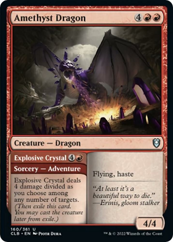 Amethyst Dragon 160/361 - Commander Legends: Battle for Baldur&#39;s Gate (CLB)