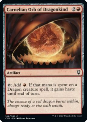 Carnelian Orb of Dragonkind 166/361 - Commander Legends: Battle for Baldur&#39;s Gate (CLB)