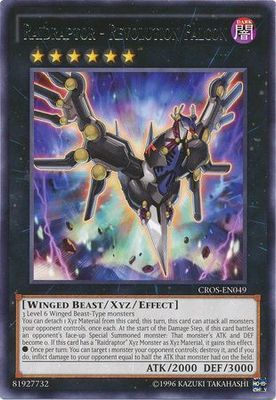 Raidraptor - Revolution Falcon - CROS-EN049 - Rare Unlimited Crossed Souls Unlimited Singles