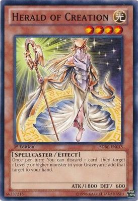 Herald of Creation - SDBE-EN015 - Common 1st Edition Saga of Blue-Eyes White Dragon 1st Edition Singles