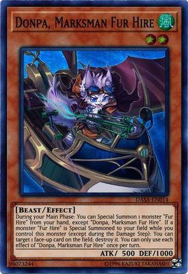 Donpa, Marksman Fur Hire - DASA-EN014 - Super Rare Unlimited Dark Saviors Unlimited Singles