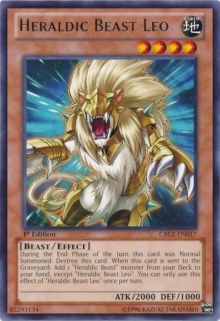Heraldic Beast Leo - CBLZ-EN017 - Rare 1st Edition Cosmo Blazer 1st Edition Singles