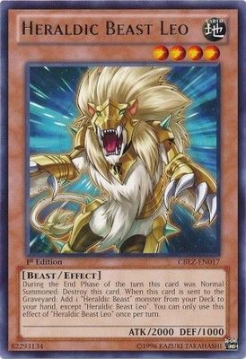 Heraldic Beast Leo - CBLZ-EN017 - Rare 1st Edition Cosmo Blazer 1st Edition Singles
