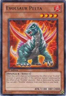 Evolsaur Pelta - PHSW-EN082 - Rare 1st Edition Photon Shockwave 1st Edition Singles (espanol)