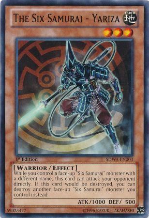 The Six Samurai - Yariza - SDWA-EN003 - Common 1st Edition Structure Deck: Samurai Warlords 1st Edition Singles