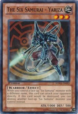 The Six Samurai - Yariza - SDWA-EN003 - Common 1st Edition Structure Deck: Samurai Warlords 1st Edition Singles