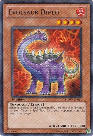 Evolsaur Diplo - PHSW-EN021 - Rare 1st Edition Photon Shockwave 1st Edition Singles