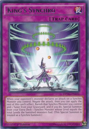 King&#39;s Synchro - DPDG-EN034 - Rare 1st Edition Duelist Pack: Dimensional Guardians Singles