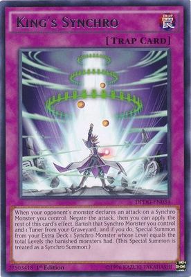 King&#39;s Synchro - DPDG-EN034 - Rare 1st Edition Duelist Pack: Dimensional Guardians Singles