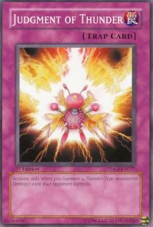 Judgment of Thunder - TDGS-EN077 - Common 1st Edition The Duelist Genesis [TDGS] 1st Edition Singles