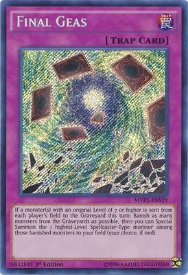 Final Geas - MVP1-ENS29 - Secret Rare 1st Edition The Dark Side of Dimensions Movie Pack: Secret Edition Singles
