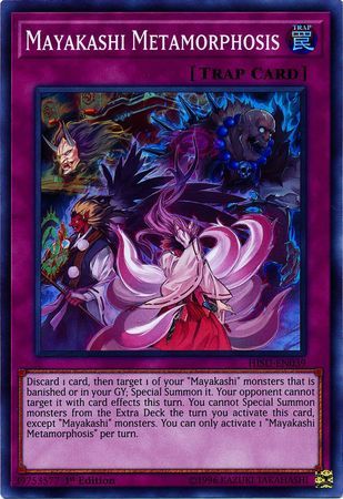 Mayakashi Metamorphosis - HISU-EN039 - Super Rare 1st Edition Hidden Summoners Singles (espanol)