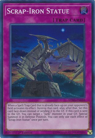 Scrap-Iron Statue - SPWA-EN059 - Super Rare 1st Edition Spirit Warriors Singles