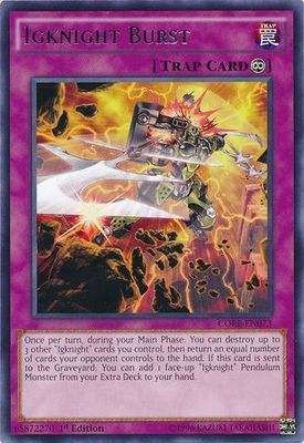 Igknight Burst - CORE-EN073 - Rare 1st Edition Clash of Rebellions 1st Edition Singles