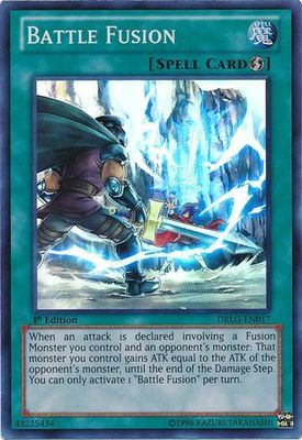 Battle Fusion - DRLG-EN017 - Super Rare 1st Edition Dragons of Legend 1st Edition Singles