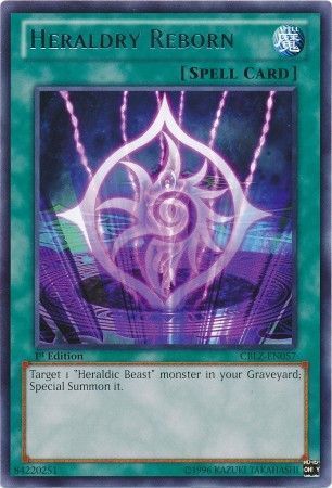 Heraldry Reborn - CBLZ-EN057 - Rare 1st Edition Cosmo Blazer 1st Edition Singles