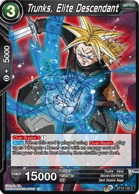 Trunks, Elite Descendant - Rise of the Unison Warrior (DBS-B10) Rise of the Unison Warrior