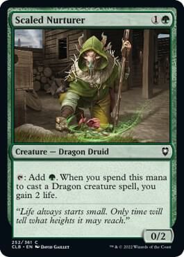 Scaled Nurturer 252/361 - Commander Legends: Battle for Baldur&#39;s Gate (CLB)